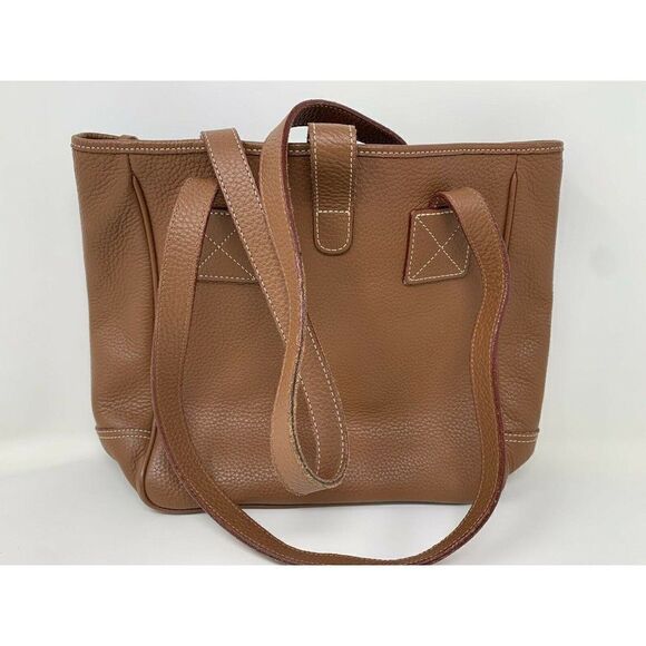 Dooney & Bourke Brown Pebble Leather Shoulder Bag - Picture 5 of 9